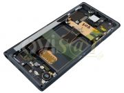 Pantalla service pack completa Dynamic AMOLED negra con marco negro "Aura black" para Samsung Galaxy Note 10 (SM-N970F/DS)